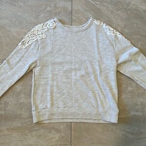 Hollister lace shoulder sweater